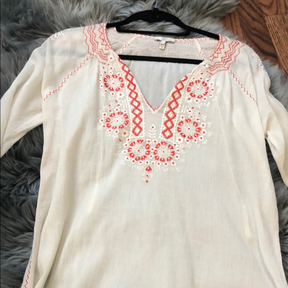 Join embroidered top
